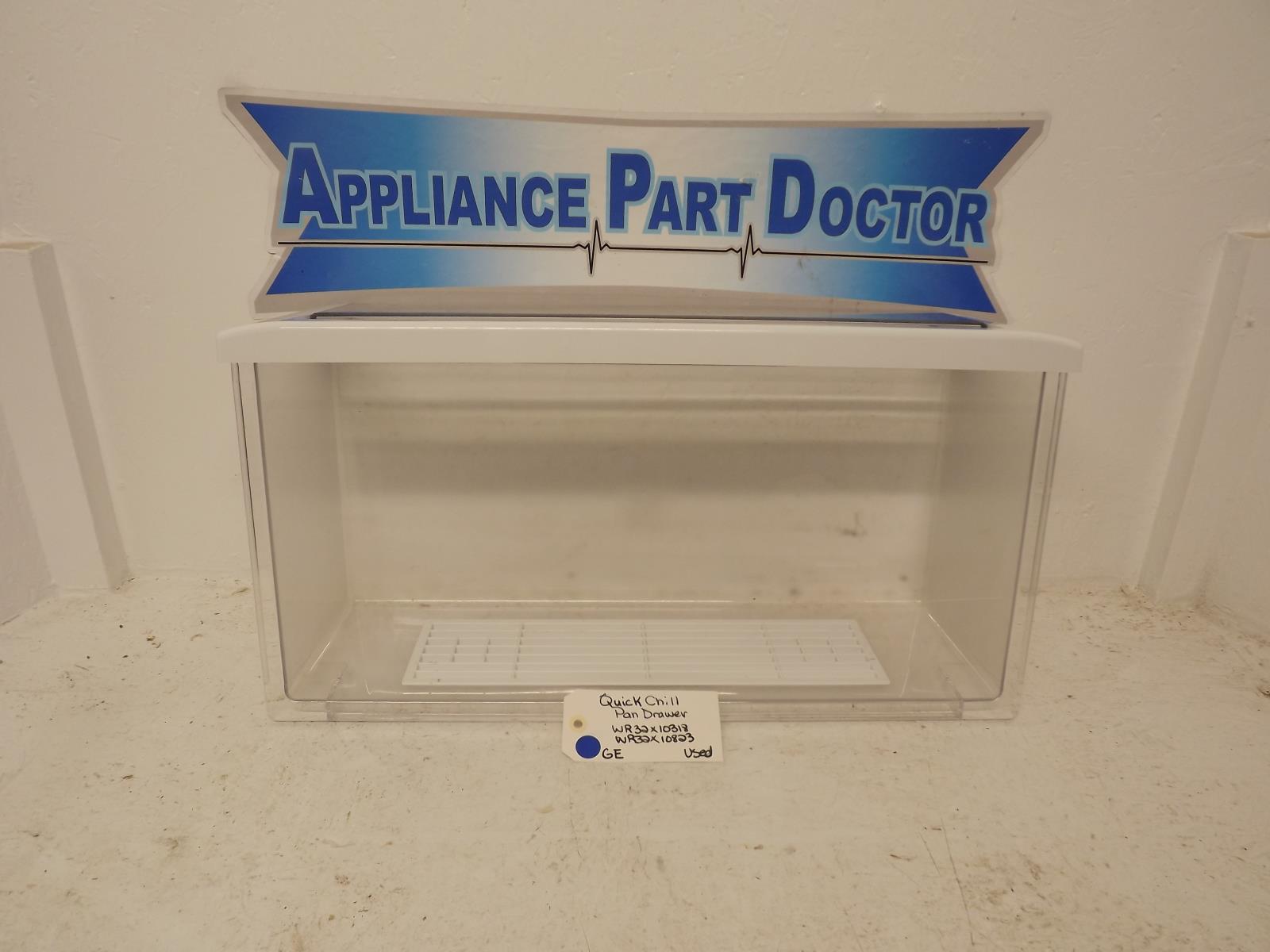 GE Refrigerator WR32X10318 WR32X10823 Quick Chill Pan Drawer Used GE Refrigerator WR32X10318 WR32X10823 Quick Chill Pan Drawer Used
